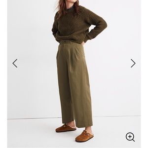 Madewell pleated wide leg pants. Sz 8